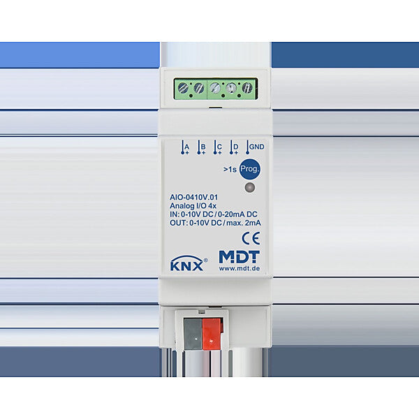 MDT technologies Schaltaktor 4-fach I/O 2TE, REG, 0-10V AIO-0410V.01